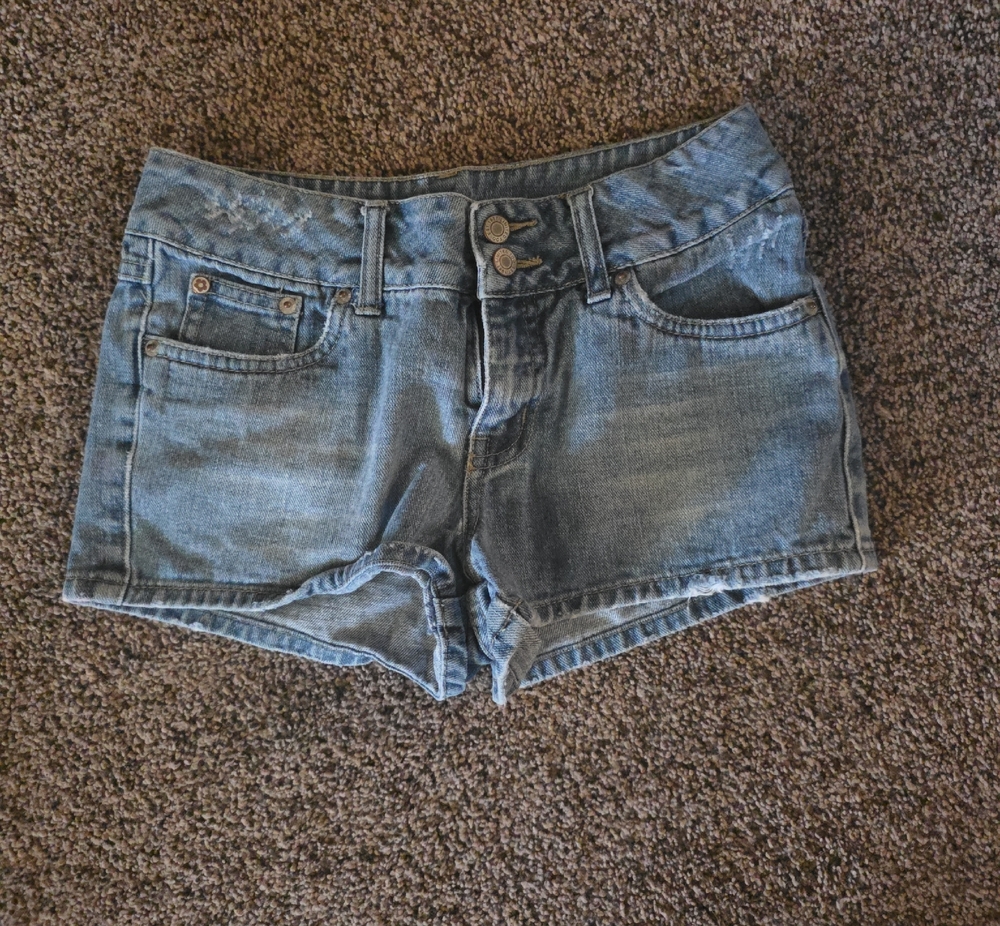 Limited Too Faded Blue Denim Jean Shorts
